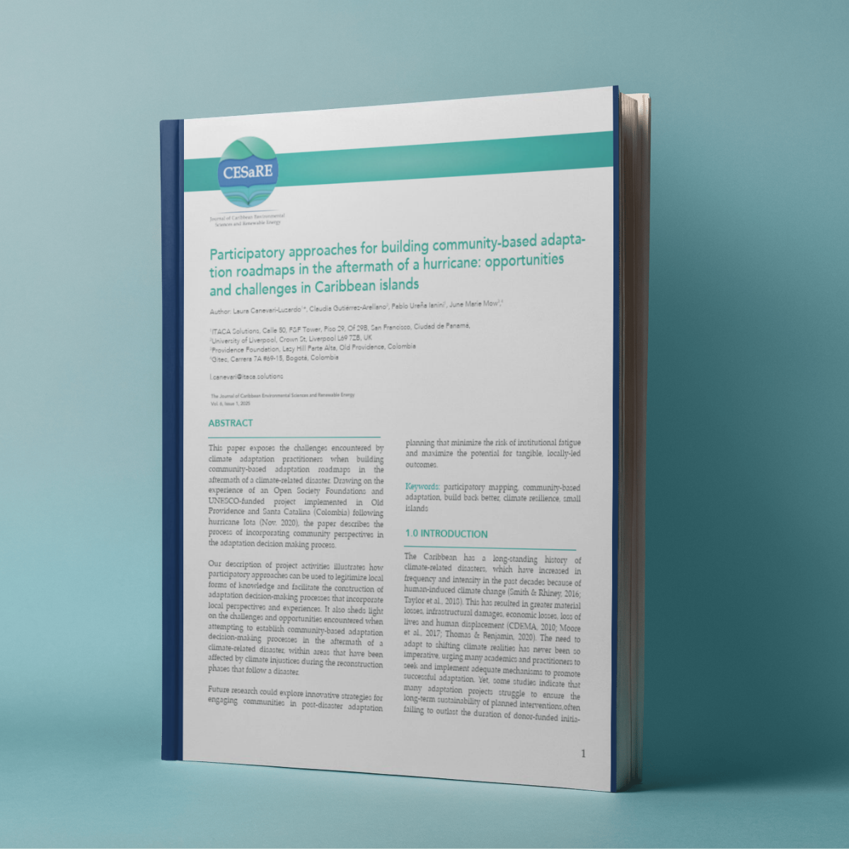 Community Based Adaptation Roadmaps After Hurricanes in the Caribbean